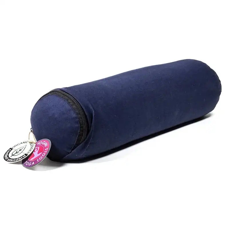 cuscino bolster mini per meditazione e yoga colore blu scuro