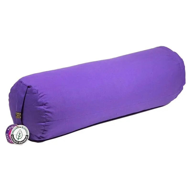 cuscino bolster per meditazioni e yoga colore viola