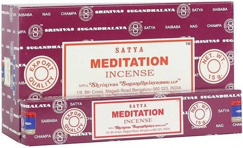 confezione incensi satia meditazione