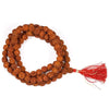 japa mala rudraksha qualita aa con nappina rossa