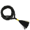 japa mala shungite nera con nappina nera